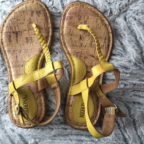 Merona Shoes - Merona Mustard Braided Sandal 👡